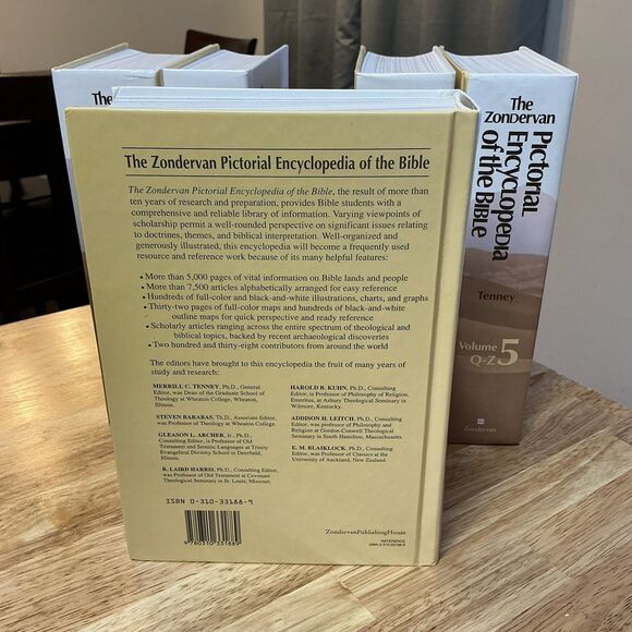Zondervan Pictorial Encyclopedia of the Bible Volume 1-5 (1975) - Like New - Picture 12 of 16